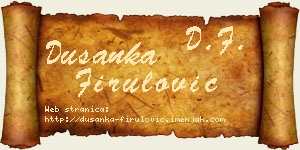 Dušanka Firulović vizit kartica